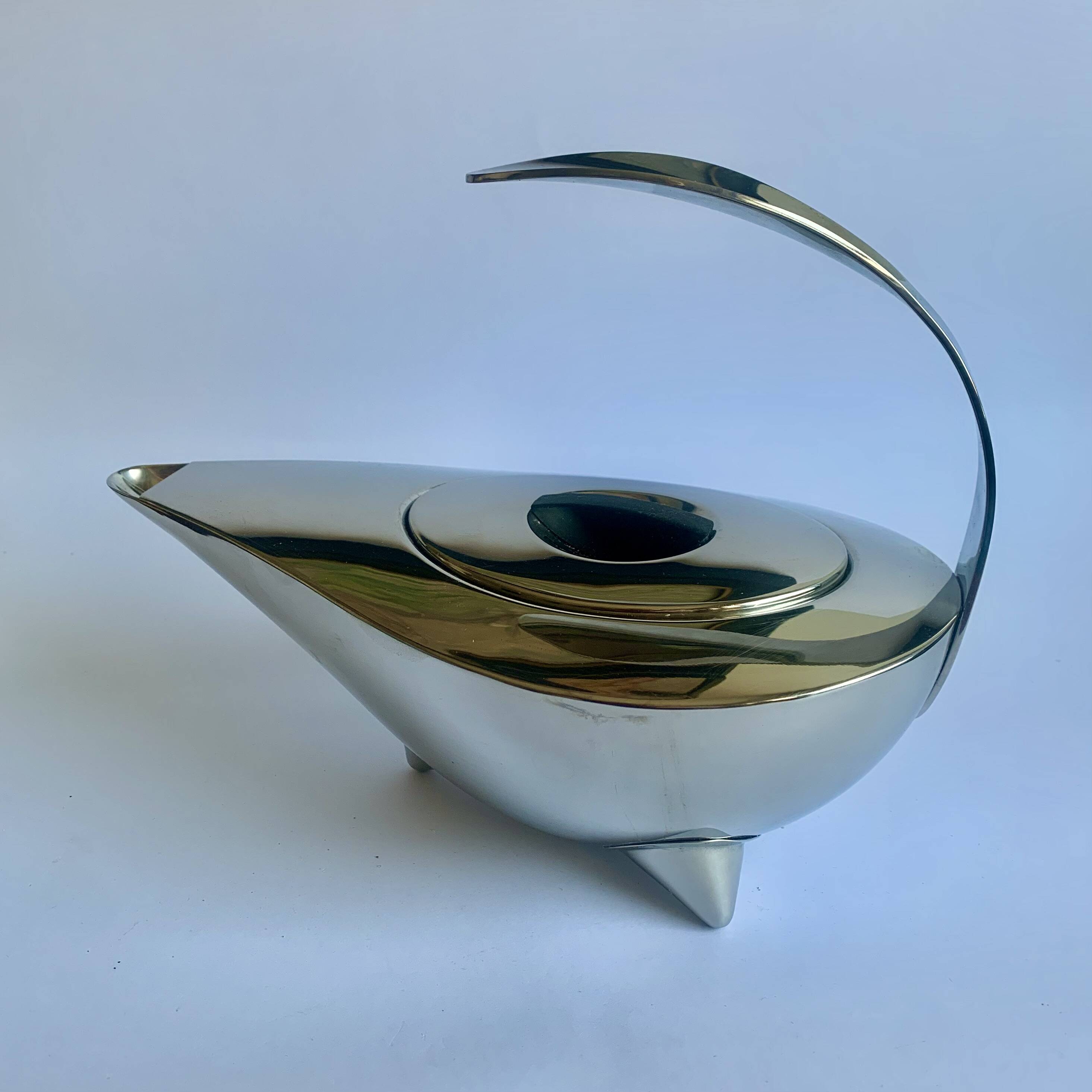 Stainless Steel “Aladdin” Design Teapot by Carsten Jørgensen, 1990s