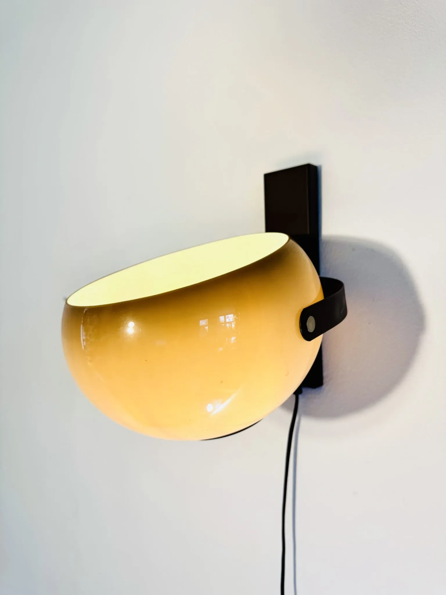 Sphere Rotating Wall Lamp By Dijkstra, The Netherlands, 1970S