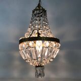 Former Italian hot air balloon chandelier, glass grapevines. Chandelier grapevines. Year 60