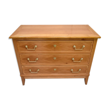 Commode en cerisier blond, goût Louis XVI – 1910