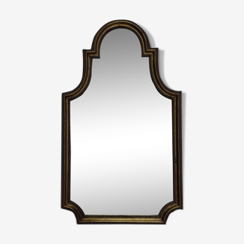 Miroir ancien doré biseauté 38x64cm