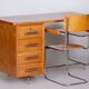 Bauhaus Oak Writing Desk attributed to Jindřich Halabala for Up Závody, 1930s