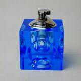 Magnifying lighter by Antonio Imperatore, blue murano glass, Italy, 1970