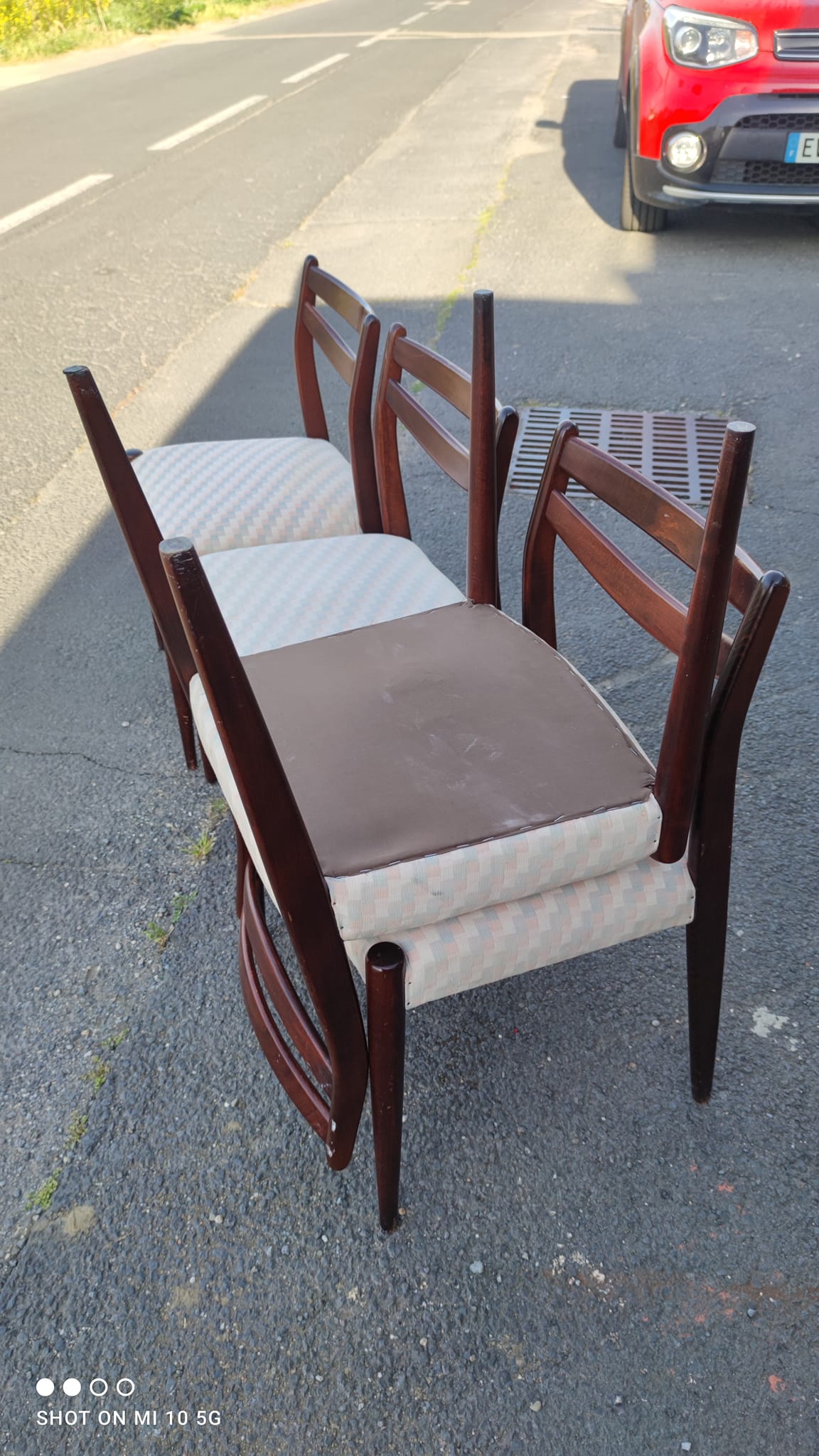Série de 4 chaises scandinave vers 1960