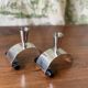 Pair of Brutalist Design Candlesticks – 1950s