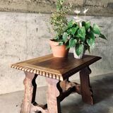 Brutalist oak coffee table 1940-50