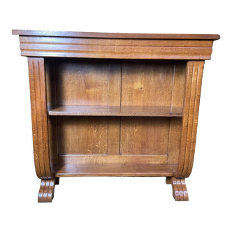 Art deco period console in restored oak