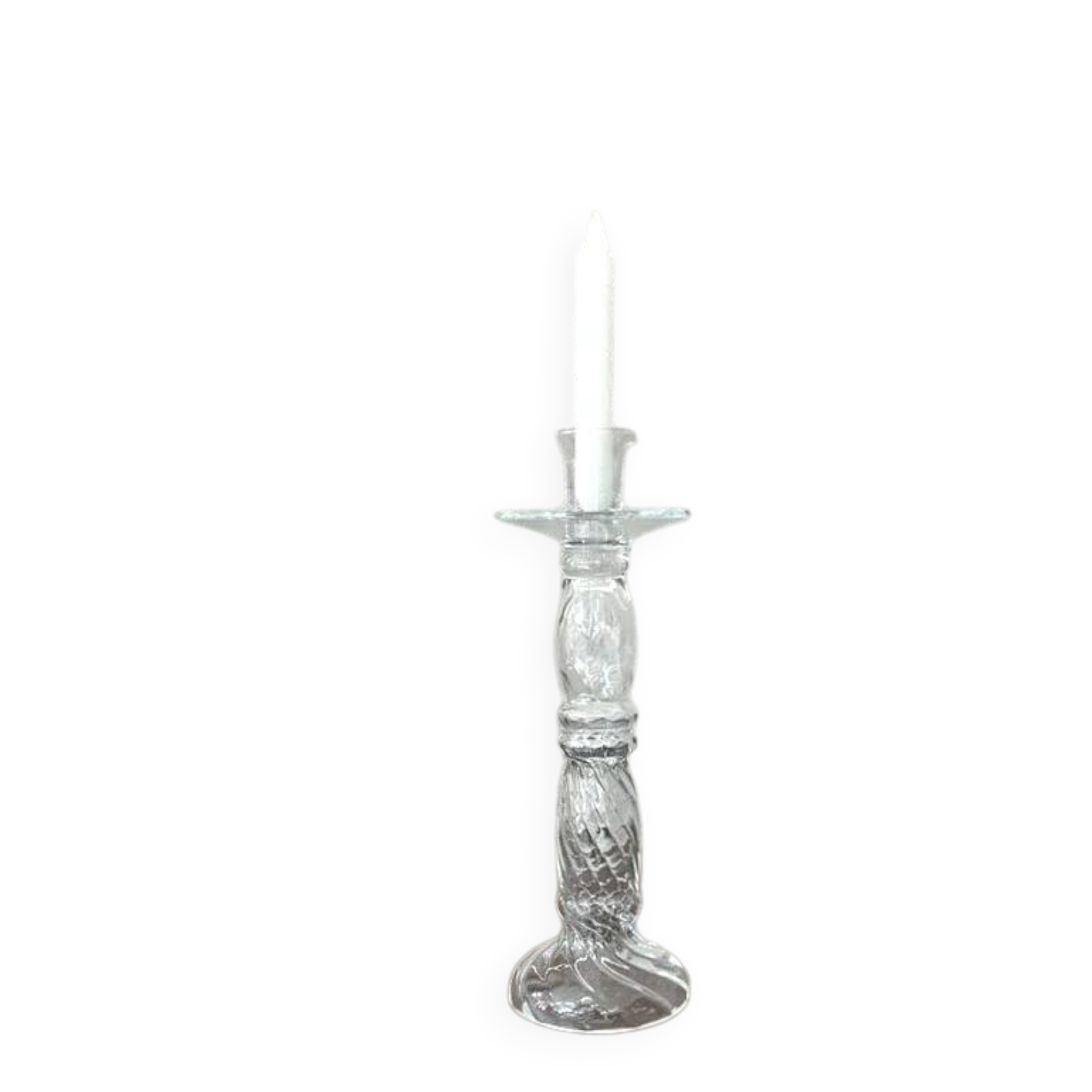 Glass candlestick