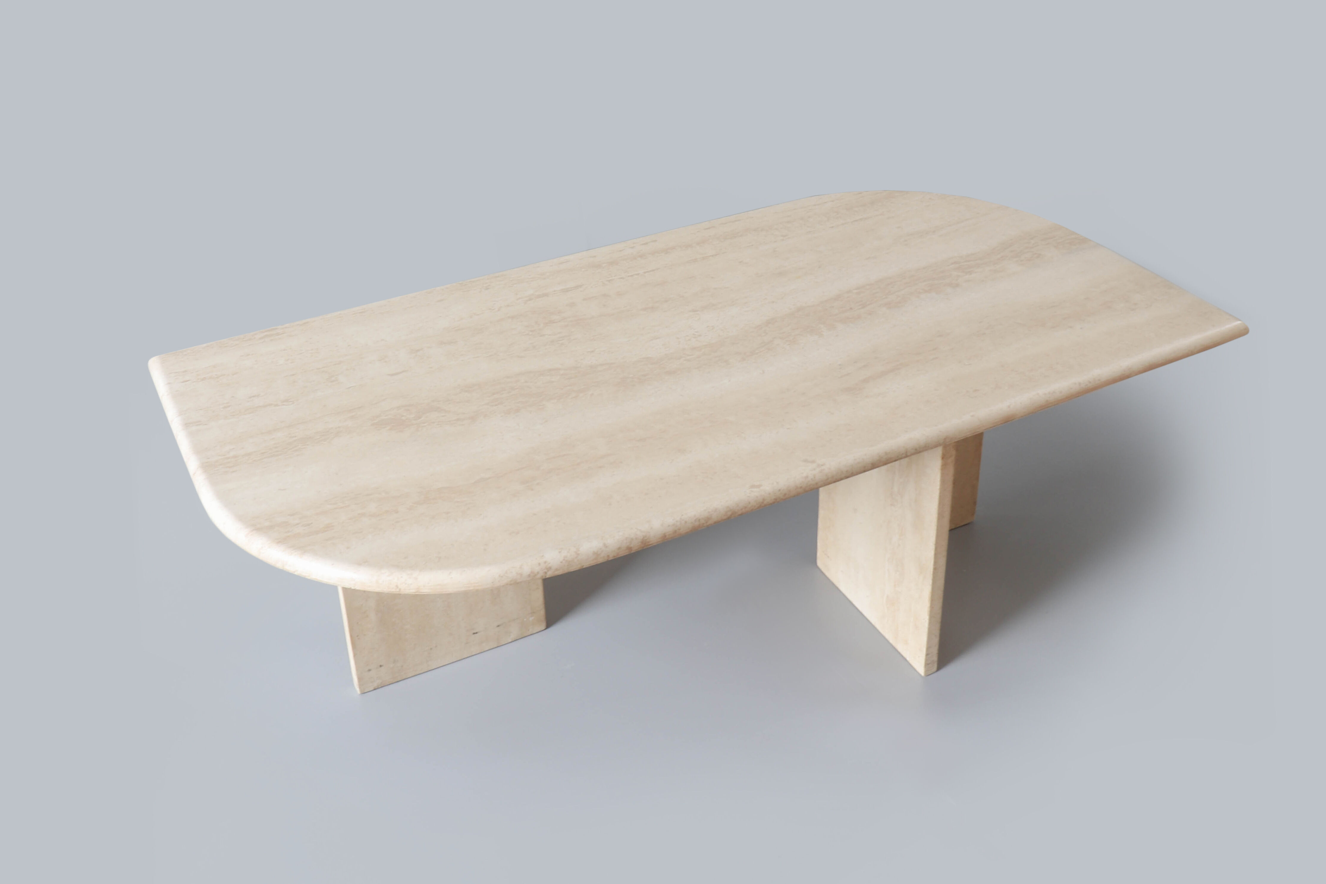 Table basse en travertin vintage