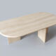 Table basse en travertin vintage