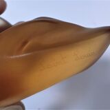 Zoomorphic paperweight crystal duck saint-louis v.rybalchenko design signed