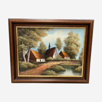 Painting Landscape at the Hamlet