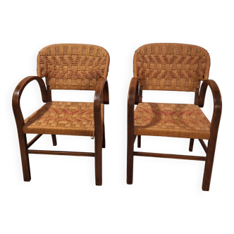Pair of Bridge armchairs from the 1920s/30s