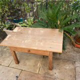 Vintage pine farmhouse coffee table
