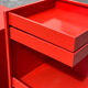 Prisunic 1970 metal trolley and box