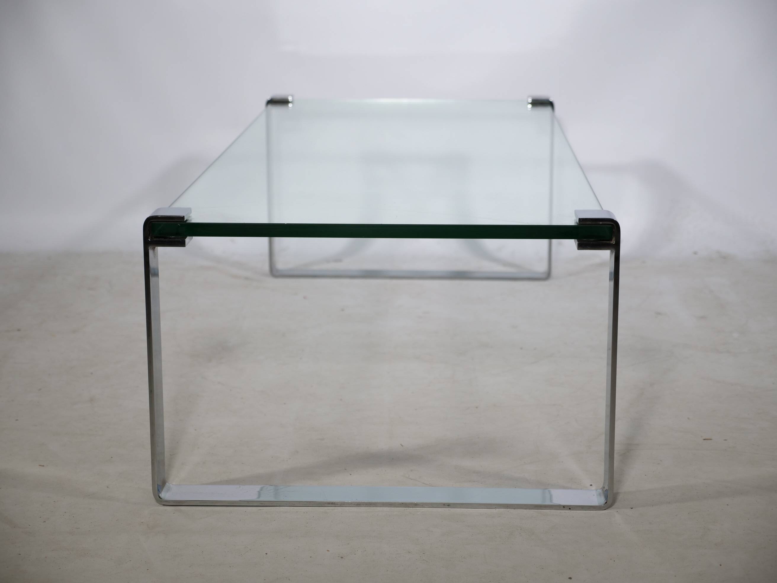 Glass Chrome Coffee Table Draenert 1022 1970s