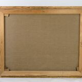 Oil Painting Painted on Canvas with Green and Brown Shades by Sixten Wiklund