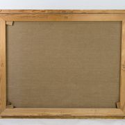 Oil Painting Painted on Canvas with Green and Brown Shades by Sixten Wiklund