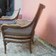 Rattan cane sofa and armchair circa 1970