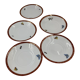 Set of 5 sub-cups Bavaria Japanese décor