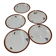 Set of 5 sub-cups Bavaria Japanese décor