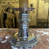 Silver metal floor lamp