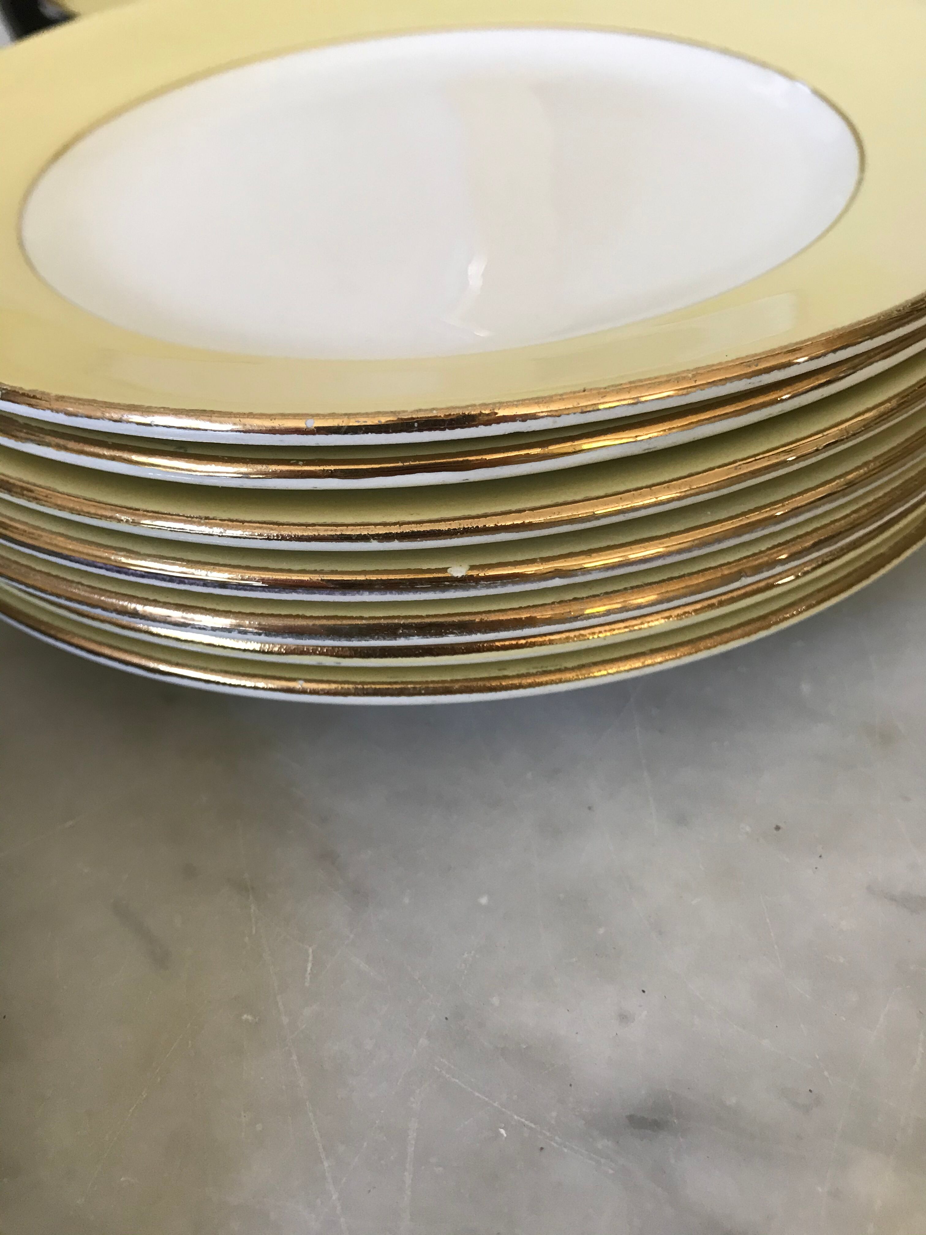 10 saint-amand dessert plates