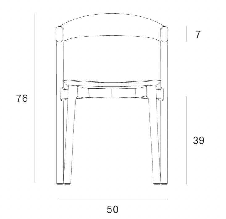 Black oak bok chair ethnicraft