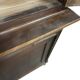 Vintage XL display cabinet in dark wood / wardrobe