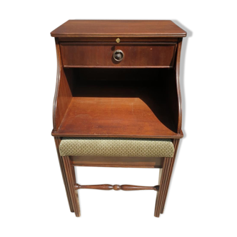 Retro phone seat vintage1960 with integrated seat under the small desk