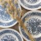 Vintage flower plates