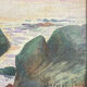 Old sunset painting painting early 20th century