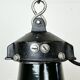 Industrial Black Enamel Bauhaus Pendant Lamp, 1930s