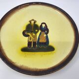 Service à dessert Atelier Cerenne Vallauris Santons de Provence France 1950