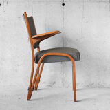 Armchair Steiner "Bow Wood" by Wilhelm Von Bode 1950