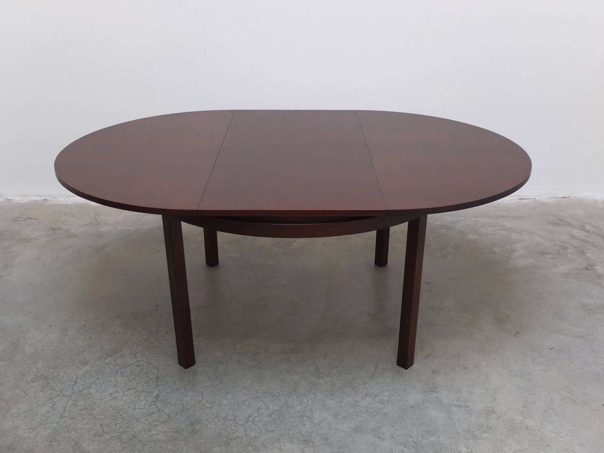Extendable round to oval dining set by Alfred Hendrickx for Belform, 1960s.