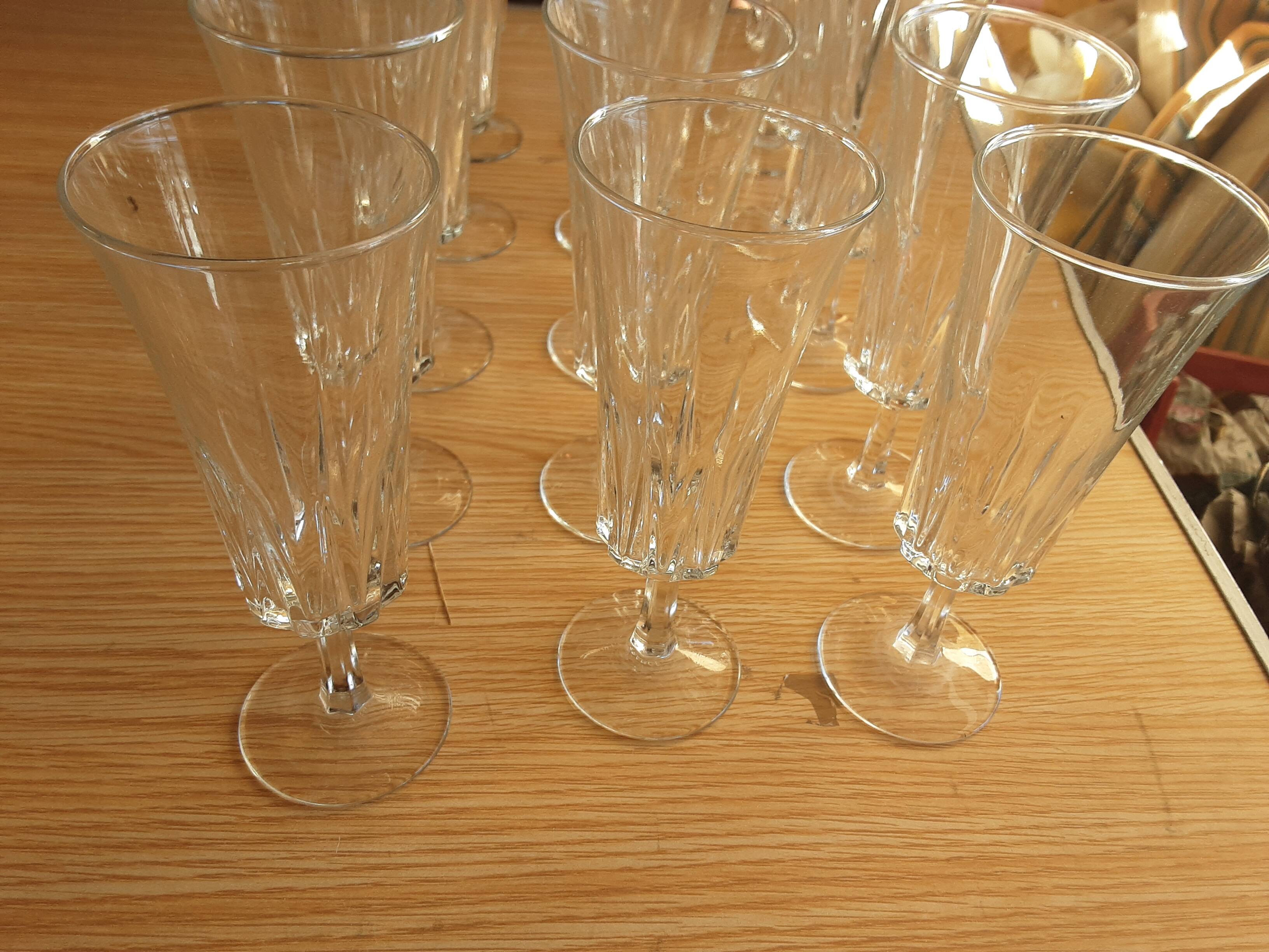 15 glass champagne flutes france