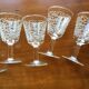 Set de 6 verres à porto ciselés
