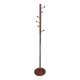 Wood and steel coat rack