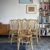 6 bamboo chairs from the 1960s