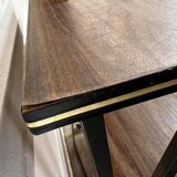 Vintage side table / plant table / audio stand on casters