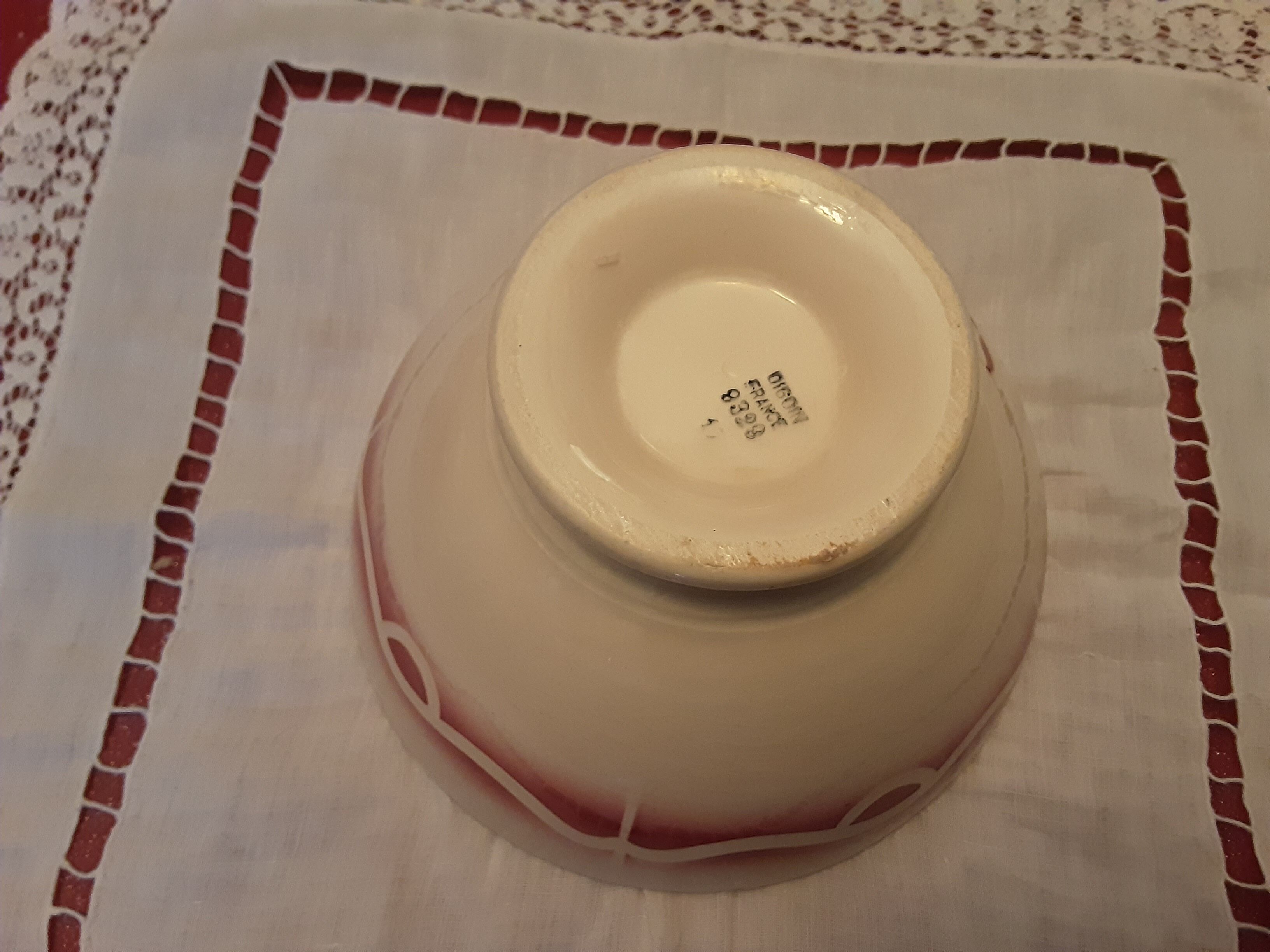 Old digoin faience bowl