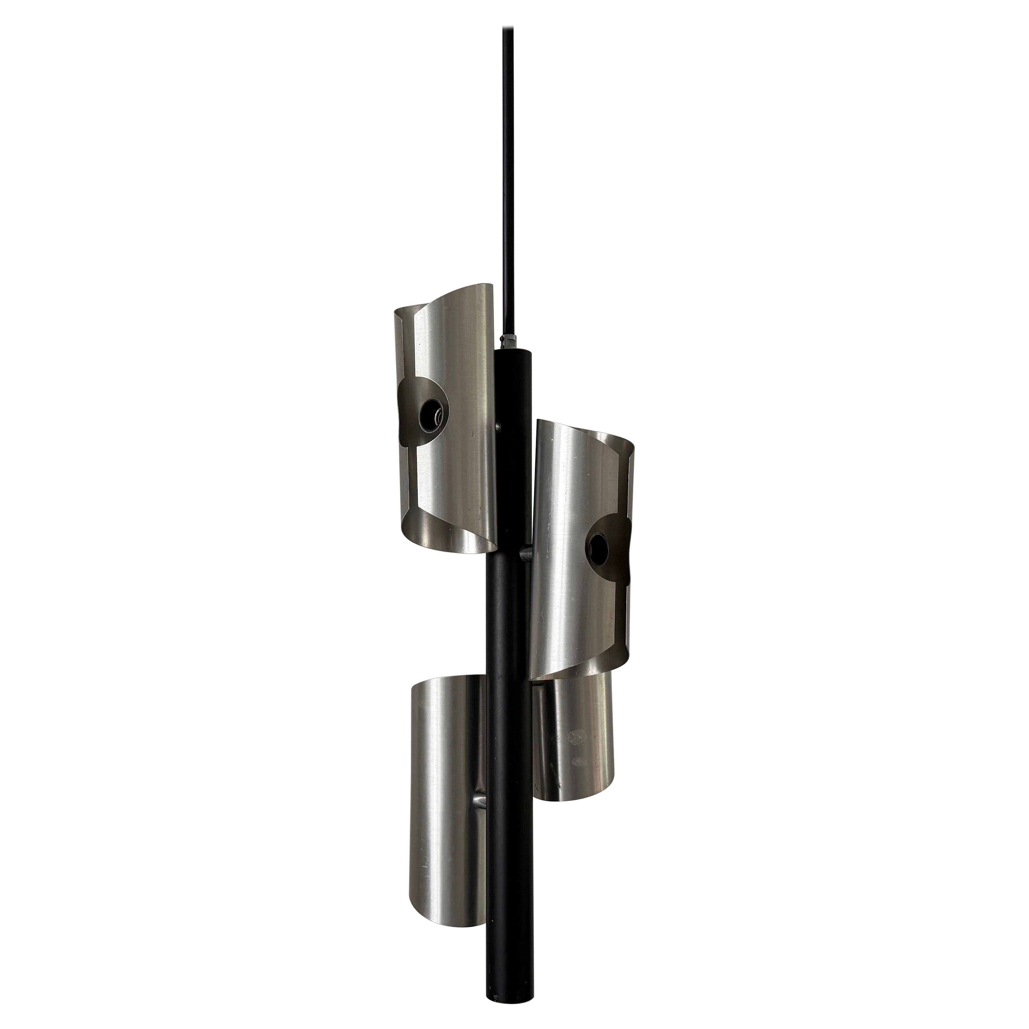 Metal ceiling light with 4 heads, 1960s, Germany