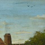 Pair of “Country Scenes” Paintings, signed A. Minne – Late 19th century