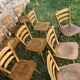 66 Scandinavian chairs or vintage wooden bistro