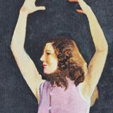 Painting on canvas former ballet dancers signed