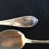 12 silver metal spoons, ice spoons