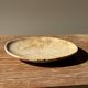 Small pocket tray or circular beige petrified wood dish D22.5-20 -3310