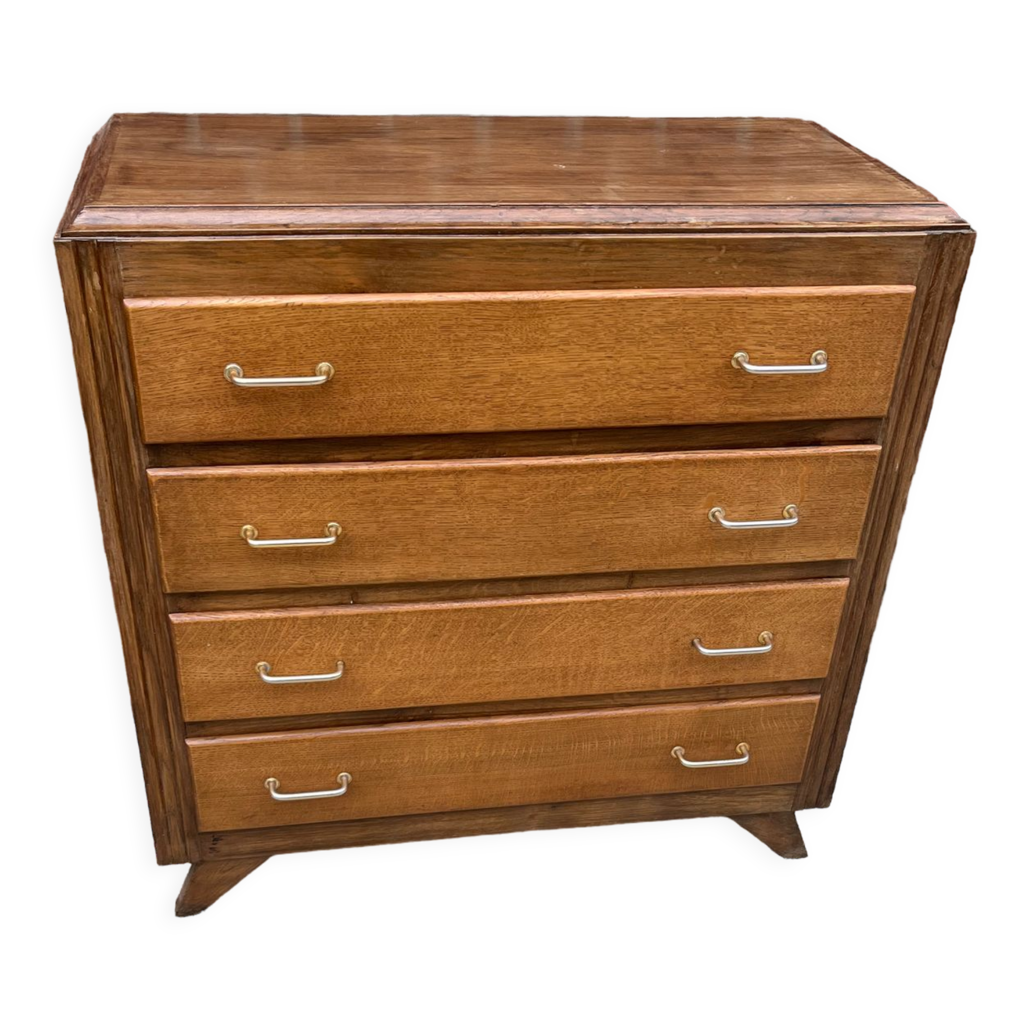 Vintage chest of drawers compass feet