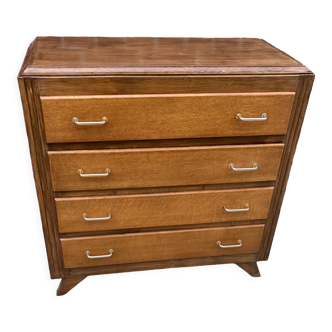 Vintage chest of drawers compass feet